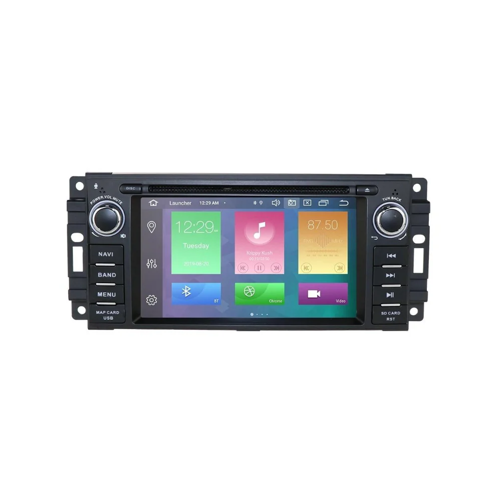 Autoradio Android 10.0 GPS RAM 1500 2009 à 2011